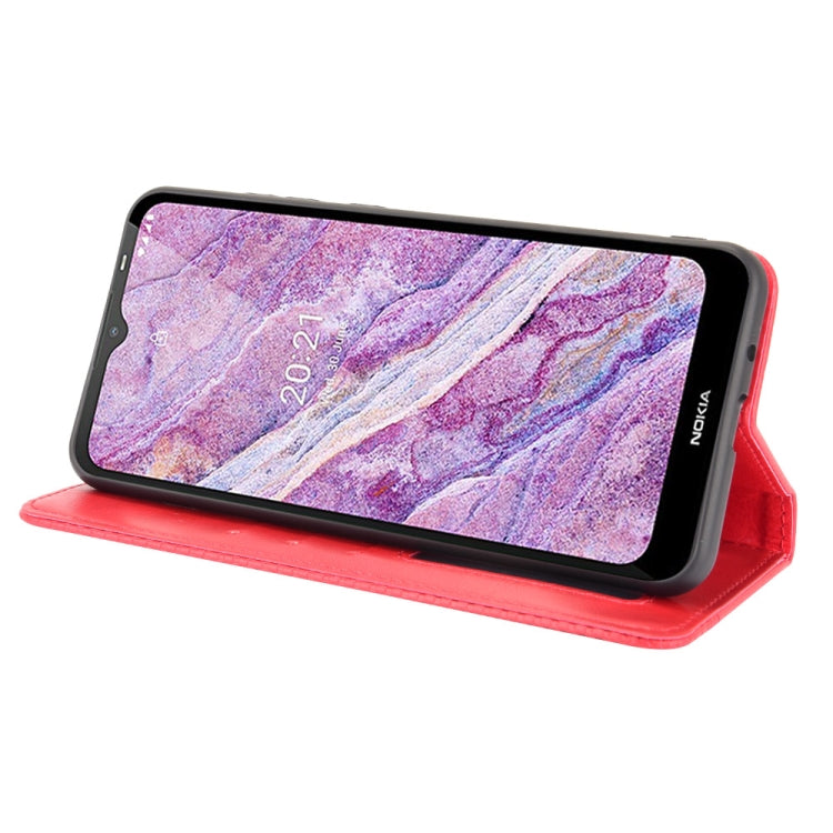For Nokia C10 / C20 Magnetic Buckle Retro Crazy Horse Texture Horizontal Flip Leather Case with Holder & Card Slots & Photo Frame