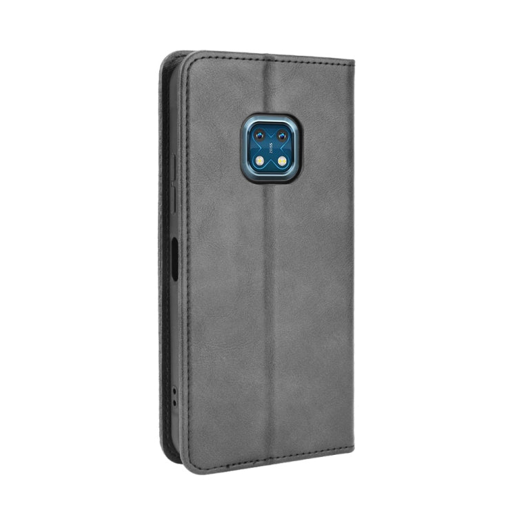 For Nokia XR20 Magnetic Buckle Retro Crazy Horse Texture Horizontal Flip Leather Case with Holder & Card Slots & Photo Frame