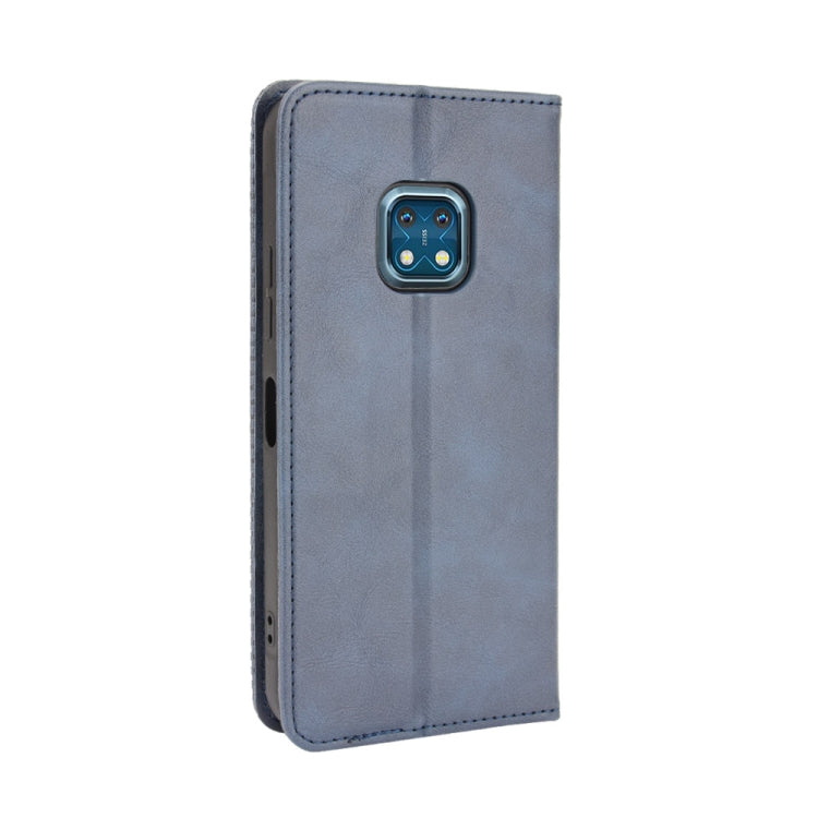 For Nokia XR20 Magnetic Buckle Retro Crazy Horse Texture Horizontal Flip Leather Case with Holder & Card Slots & Photo Frame