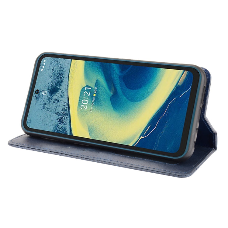 For Nokia XR20 Magnetic Buckle Retro Crazy Horse Texture Horizontal Flip Leather Case with Holder & Card Slots & Photo Frame