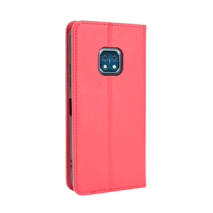 For Nokia XR20 Magnetic Buckle Retro Crazy Horse Texture Horizontal Flip Leather Case with Holder & Card Slots & Photo Frame