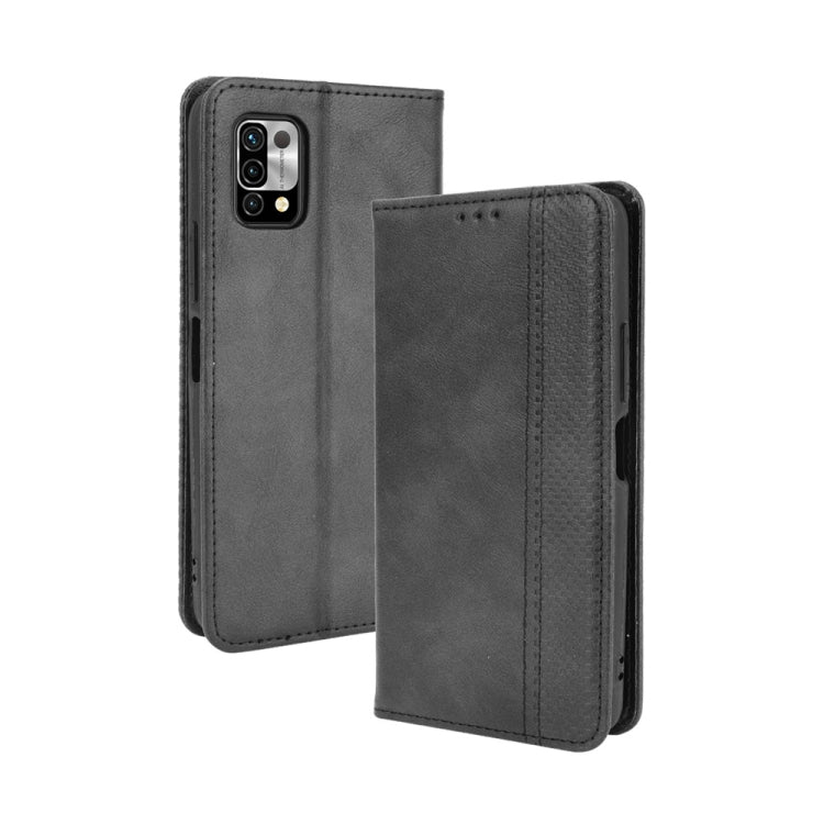 For Umidigi Power 5 Magnetic Buckle Retro Crazy Horse Texture Horizontal Flip Leather Case with Holder & Card Slots & Photo Frame