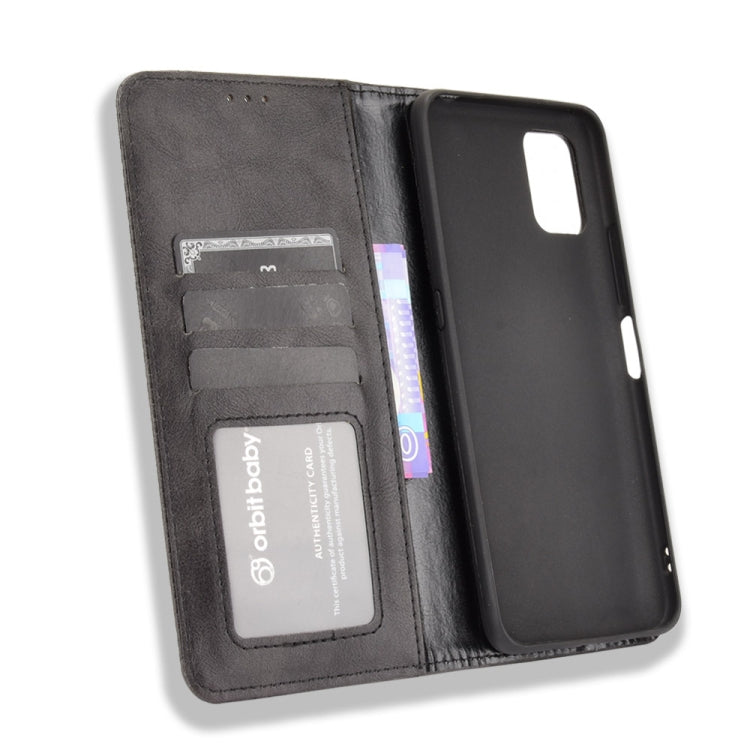 For Umidigi Power 5 Magnetic Buckle Retro Crazy Horse Texture Horizontal Flip Leather Case with Holder & Card Slots & Photo Frame
