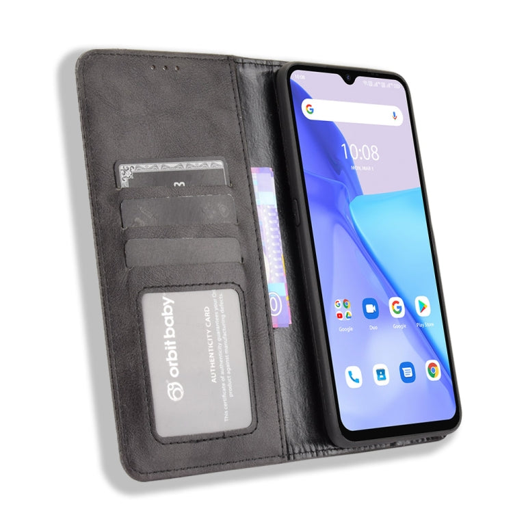 For Umidigi Power 5 Magnetic Buckle Retro Crazy Horse Texture Horizontal Flip Leather Case with Holder & Card Slots & Photo Frame