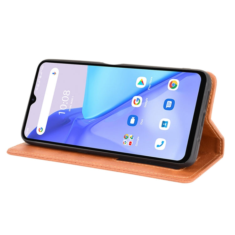 For Umidigi Power 5 Magnetic Buckle Retro Crazy Horse Texture Horizontal Flip Leather Case with Holder & Card Slots & Photo Frame
