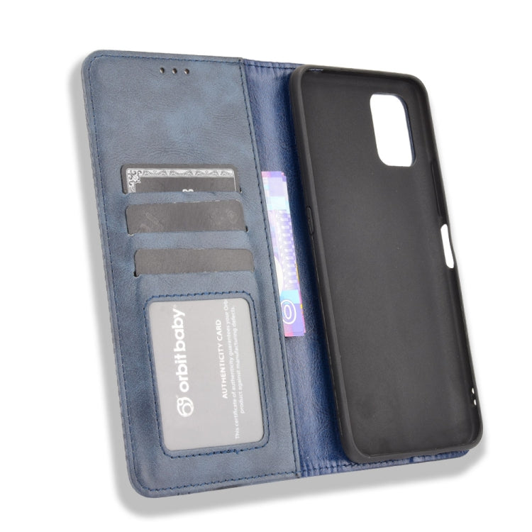 For Umidigi Power 5 Magnetic Buckle Retro Crazy Horse Texture Horizontal Flip Leather Case with Holder & Card Slots & Photo Frame