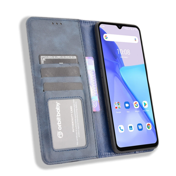 For Umidigi Power 5 Magnetic Buckle Retro Crazy Horse Texture Horizontal Flip Leather Case with Holder & Card Slots & Photo Frame