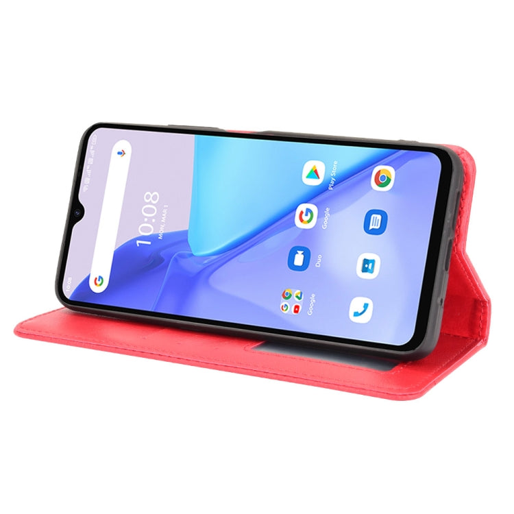 For Umidigi Power 5 Magnetic Buckle Retro Crazy Horse Texture Horizontal Flip Leather Case with Holder & Card Slots & Photo Frame