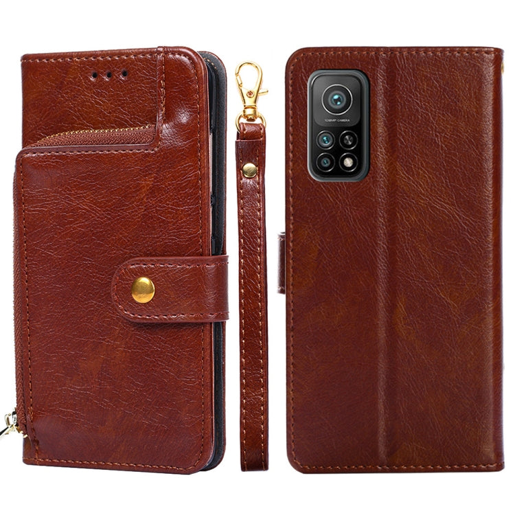 Zipper Bag PU + TPU Horizontal Flip Leather Case with Holder & Card Slot & Wallet & Lanyard For Xiaomi Redmi K30S