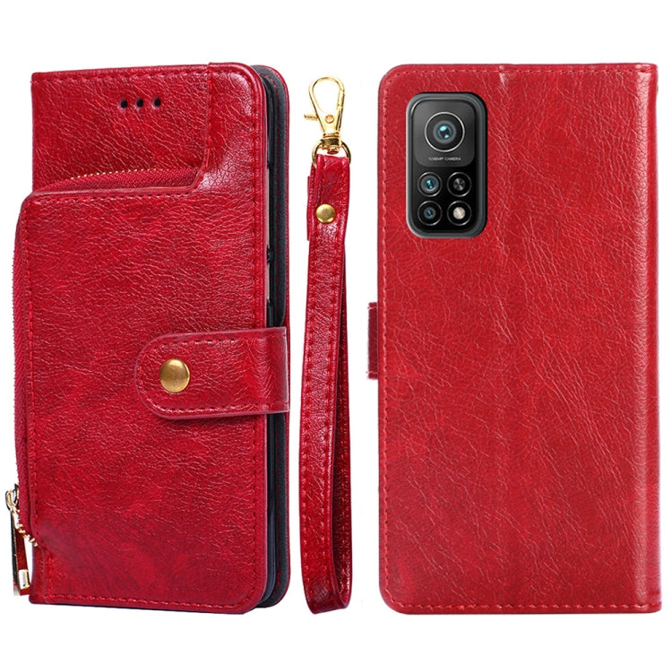 Zipper Bag PU + TPU Horizontal Flip Leather Case with Holder & Card Slot & Wallet & Lanyard For Xiaomi Redmi K30S