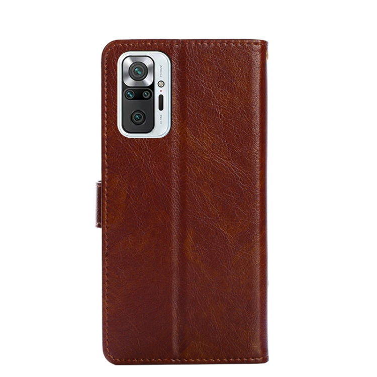 Zipper Bag PU + TPU Horizontal Flip Leather Case with Holder & Card Slot & Wallet & Lanyard For Xiaomi Redmi Note 10 Pro / Note 10 Pro Indian Version / Note 10 Pro Max