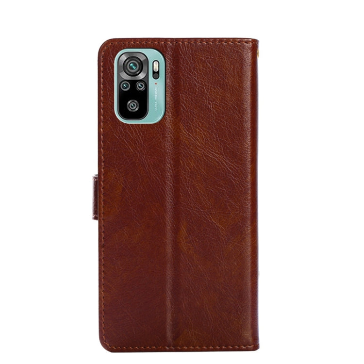 Zipper Bag PU + TPU Horizontal Flip Leather Case with Holder & Card Slot & Wallet & Lanyard For Xiaomi Redmi Note 10 4G / Note 10S