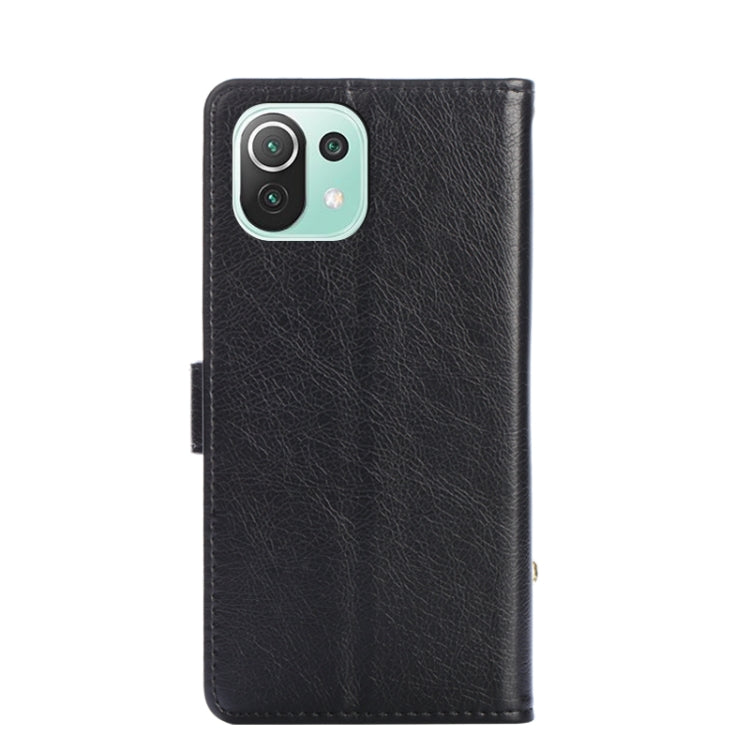 Zipper Bag PU + TPU Horizontal Flip Leather Case with Holder & Card Slot & Wallet & Lanyard For Xiaomi Mi 11 Lite