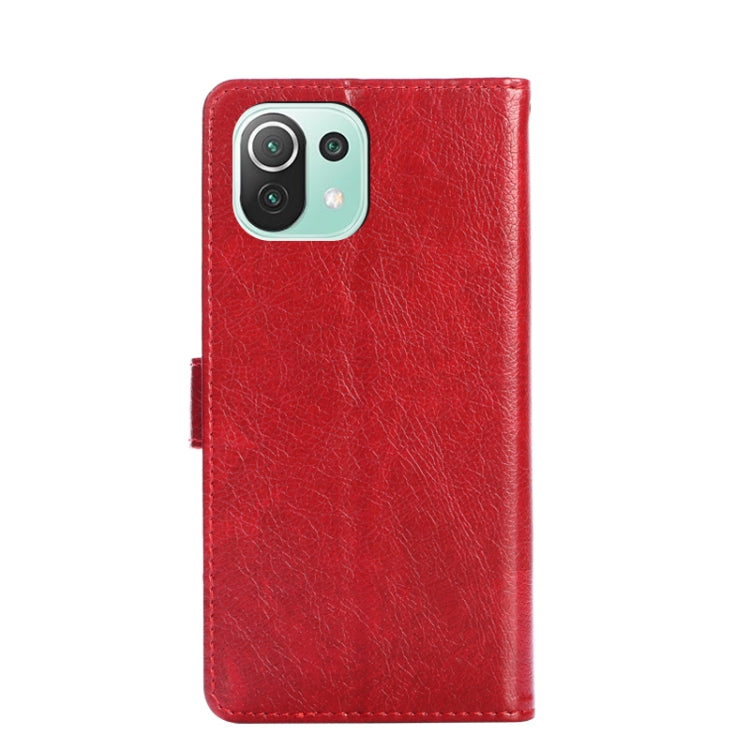 Zipper Bag PU + TPU Horizontal Flip Leather Case with Holder & Card Slot & Wallet & Lanyard For Xiaomi Mi 11 Lite