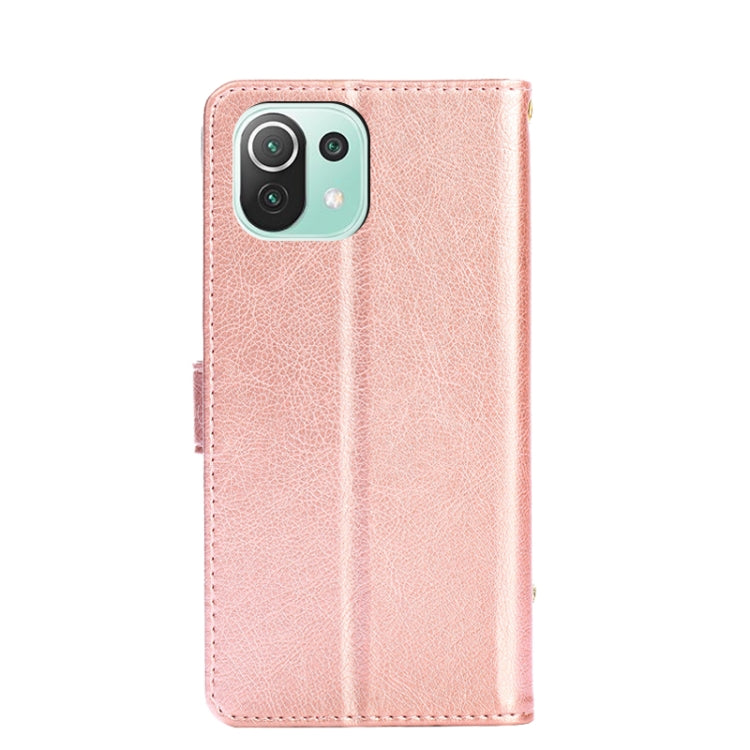 Zipper Bag PU + TPU Horizontal Flip Leather Case with Holder & Card Slot & Wallet & Lanyard For Xiaomi Mi 11 Lite