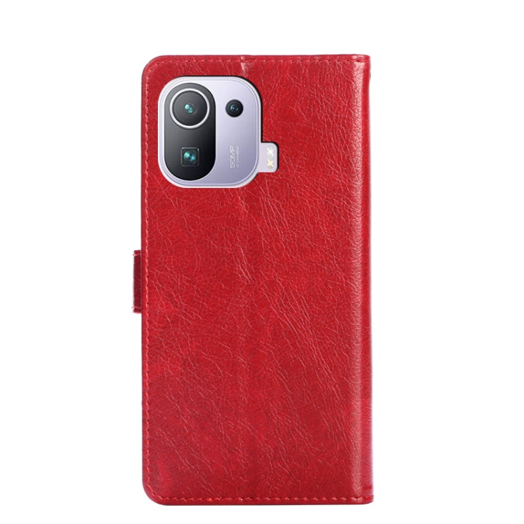 Zipper Bag PU + TPU Horizontal Flip Leather Case with Holder & Card Slot & Wallet & Lanyard For Xiaomi Mi 11 Pro