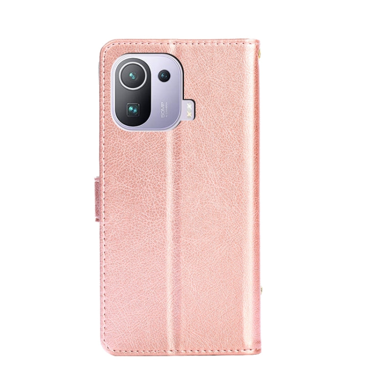 Zipper Bag PU + TPU Horizontal Flip Leather Case with Holder & Card Slot & Wallet & Lanyard For Xiaomi Mi 11 Pro