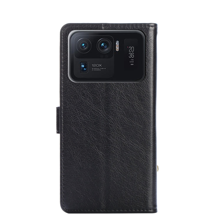 Zipper Bag PU + TPU Horizontal Flip Leather Case with Holder & Card Slot & Wallet & Lanyard For Xiaomi Mi 11 Ultra