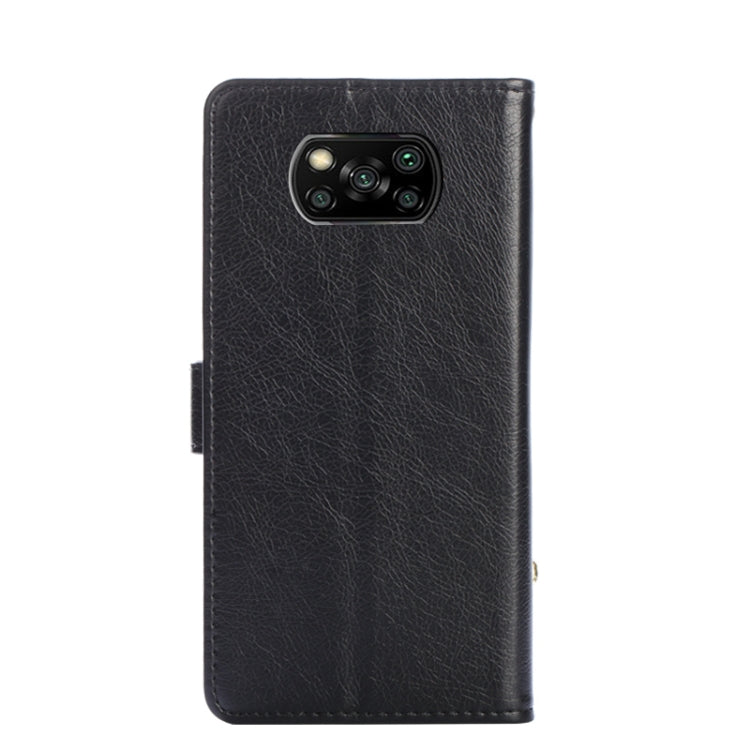 Zipper Bag PU + TPU Horizontal Flip Leather Case with Holder & Card Slot & Wallet & Lanyard For Xiaomi Poco X3 NFC