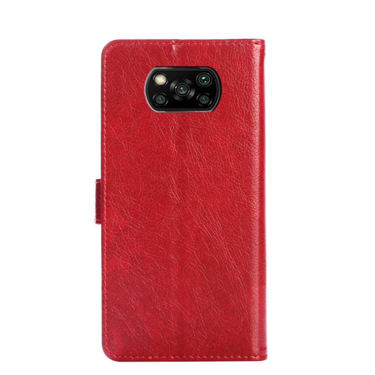 Zipper Bag PU + TPU Horizontal Flip Leather Case with Holder & Card Slot & Wallet & Lanyard For Xiaomi Poco X3 NFC