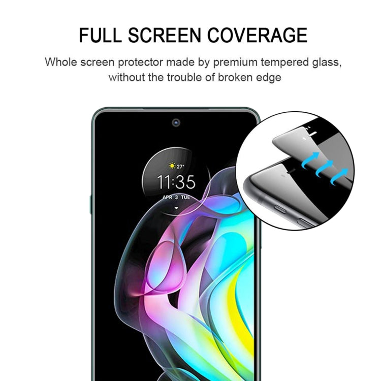 For Motorola Edge 20 Lite / Edge 20 Fusion Full Glue Full Screen Tempered Glass Film
