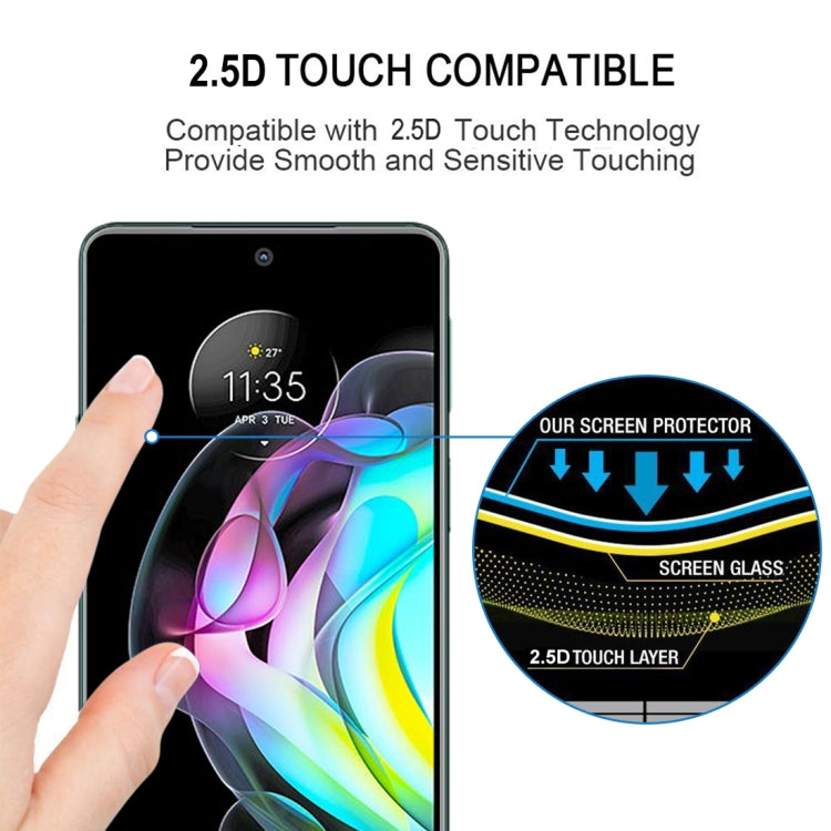 For Motorola Edge 20 Lite / Edge 20 Fusion Full Glue Full Screen Tempered Glass Film