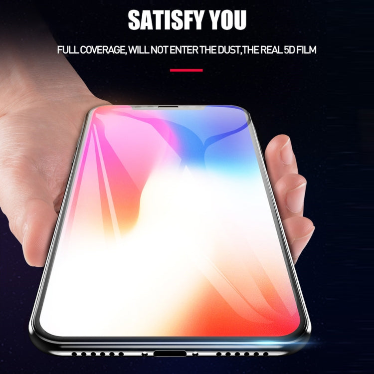 For iPhone 13 mini 9H 5D Full Glue Full Screen Tempered Glass Film (Black)
