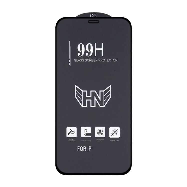 For iPhone 13 mini 25pcs High Aluminum Large Arc Full Screen Tempered Glass Film
