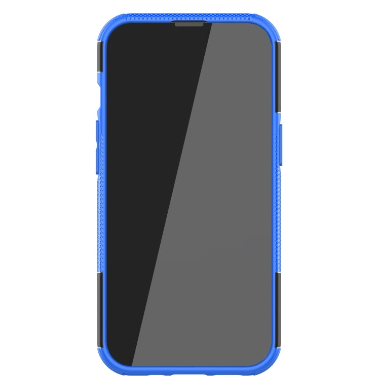 For iPhone 13 Pro Tire Texture Shockproof TPU+PC Protective Case with Holder