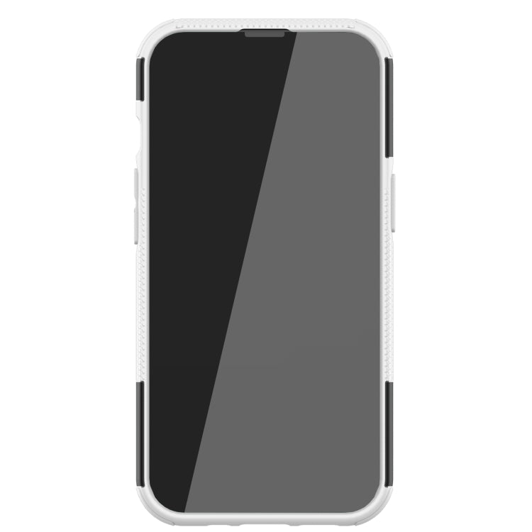 For iPhone 13 Pro Tire Texture Shockproof TPU+PC Protective Case with Holder