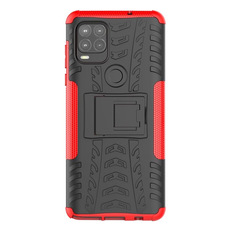 For Motorola Moto G Stylus 5G Tire Texture Shockproof TPU+PC Protective Case with Holder