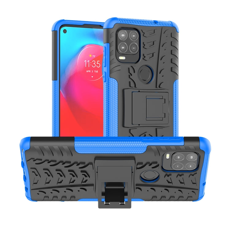 For Motorola Moto G Stylus 5G Tire Texture Shockproof TPU+PC Protective Case with Holder