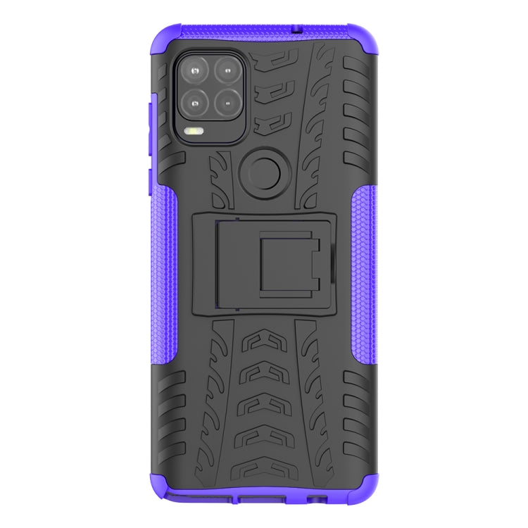 For Motorola Moto G Stylus 5G Tire Texture Shockproof TPU+PC Protective Case with Holder