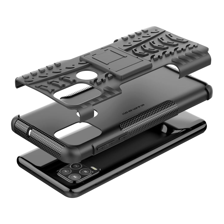 For Motorola Moto G Stylus 5G Tire Texture Shockproof TPU+PC Protective Case with Holder