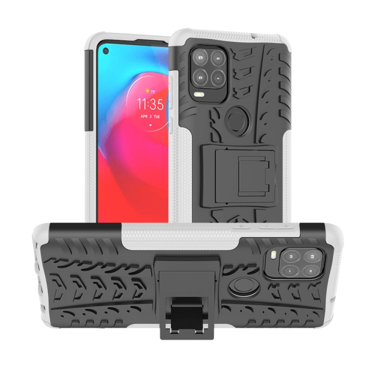 For Motorola Moto G Stylus 5G Tire Texture Shockproof TPU+PC Protective Case with Holder