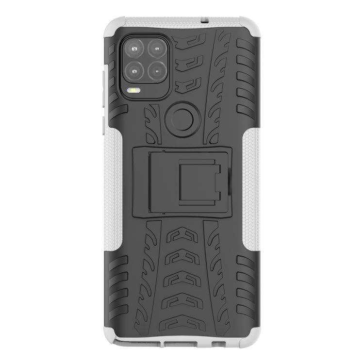 For Motorola Moto G Stylus 5G Tire Texture Shockproof TPU+PC Protective Case with Holder