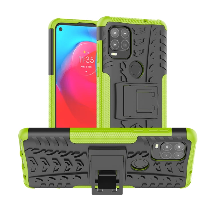 For Motorola Moto G Stylus 5G Tire Texture Shockproof TPU+PC Protective Case with Holder