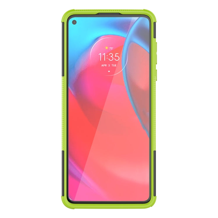For Motorola Moto G Stylus 5G Tire Texture Shockproof TPU+PC Protective Case with Holder