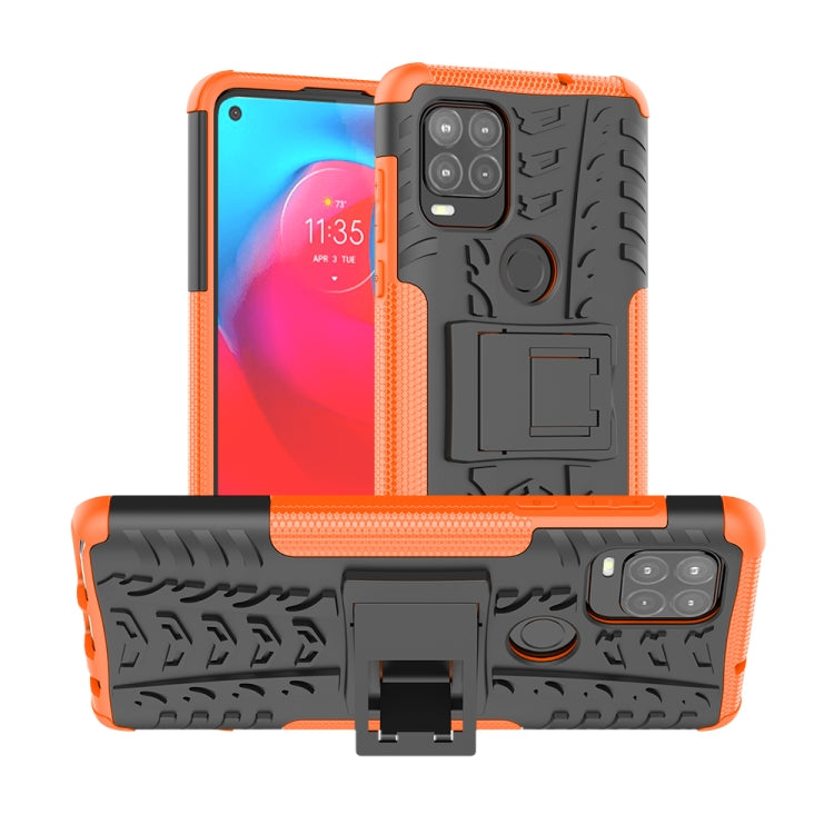 For Motorola Moto G Stylus 5G Tire Texture Shockproof TPU+PC Protective Case with Holder