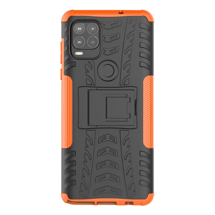 For Motorola Moto G Stylus 5G Tire Texture Shockproof TPU+PC Protective Case with Holder