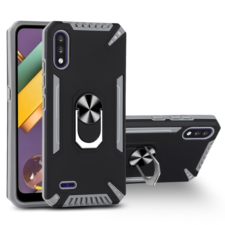 For LG K22 PC + TPU Protective Case with 360 Degrees Rotatable Ring Holder