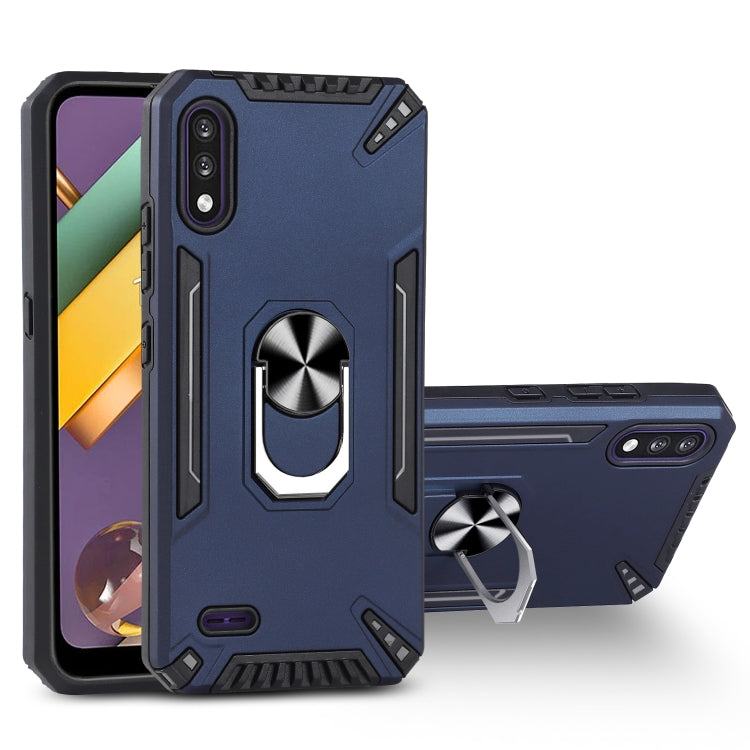 For LG K22 PC + TPU Protective Case with 360 Degrees Rotatable Ring Holder