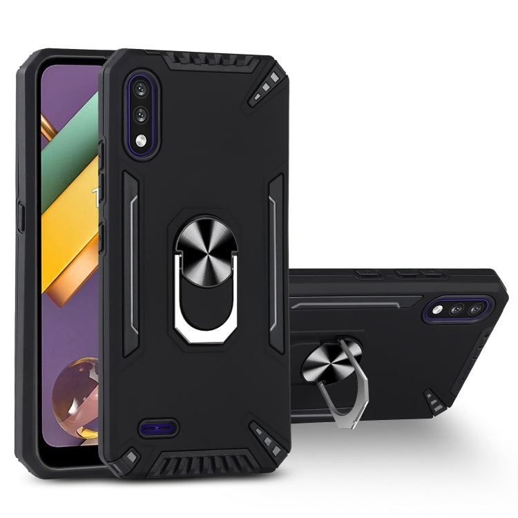 For LG K22 PC + TPU Protective Case with 360 Degrees Rotatable Ring Holder