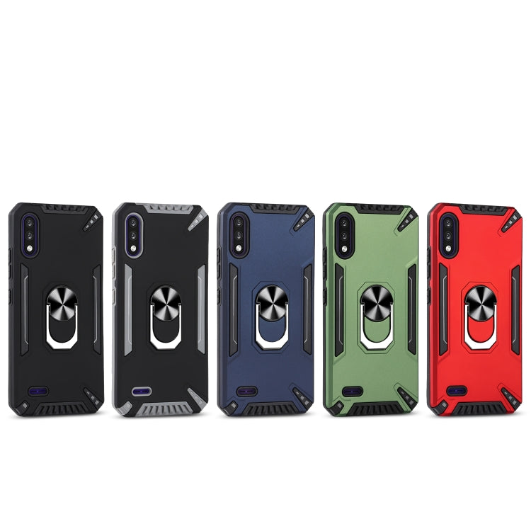For LG K22 PC + TPU Protective Case with 360 Degrees Rotatable Ring Holder