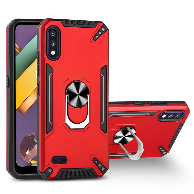 For LG K22 PC + TPU Protective Case with 360 Degrees Rotatable Ring Holder