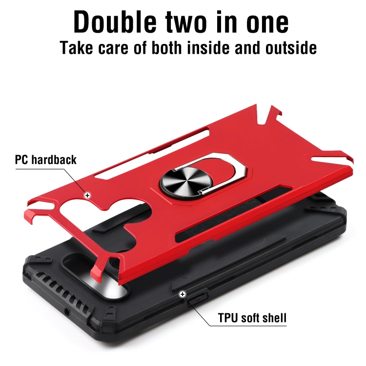 For LG K41S PC + TPU Protective Case with 360 Degrees Rotatable Ring Holder