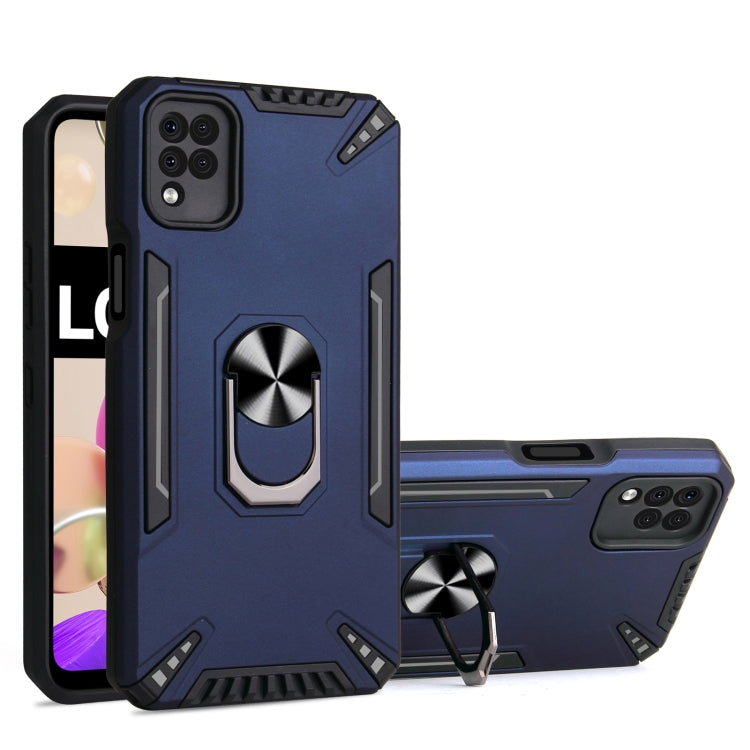 For LG K42 PC + TPU Protective Case with 360 Degrees Rotatable Ring Holder