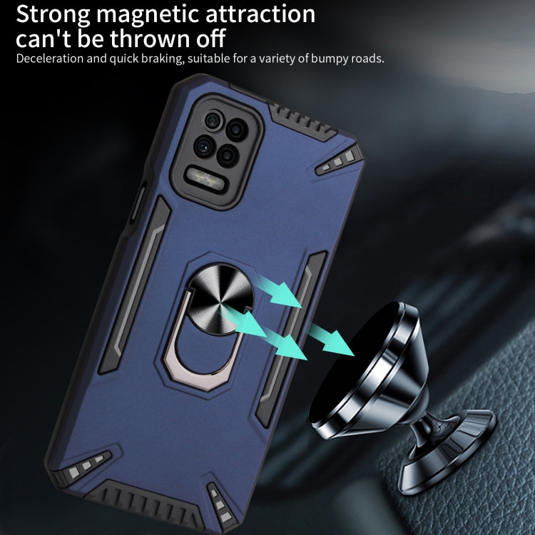 For LG K62 PC + TPU Protective Case with 360 Degrees Rotatable Ring Holder
