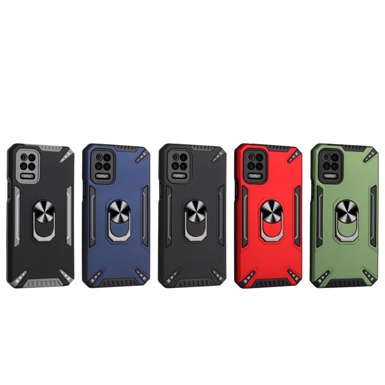 For LG K62 PC + TPU Protective Case with 360 Degrees Rotatable Ring Holder
