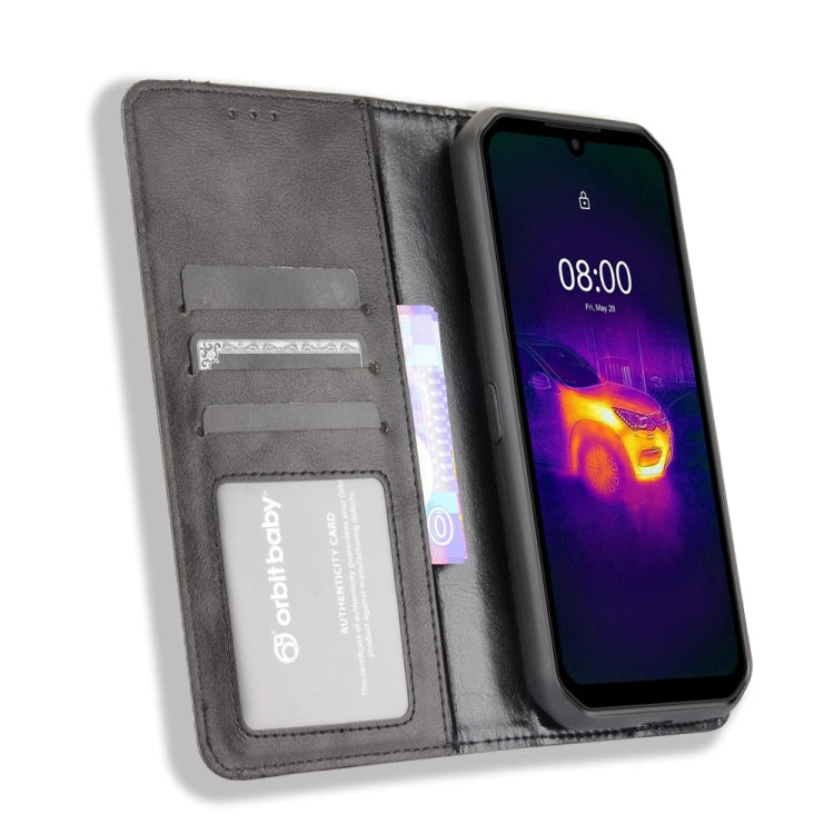 For Ulefone Armor 11 5G / Armor 11T 5G Magnetic Buckle Retro Crazy Horse Texture Horizontal Flip Leather Case with Holder & Card Slots & Photo Frame